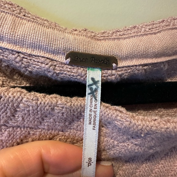 Free People I Can’t Wait Crop Sweater in Rose - Picture 5 of 8